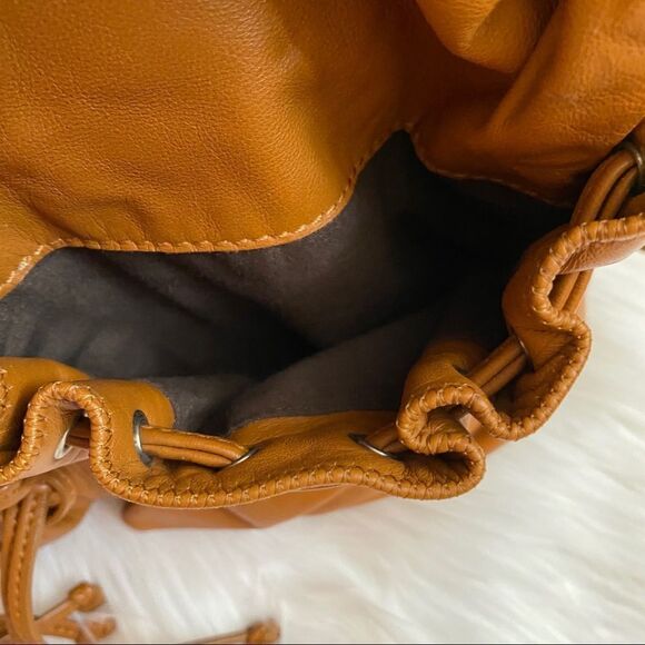 DX Touch camel leather Swarovski Crystals hobo bag - Picture 10 of 12